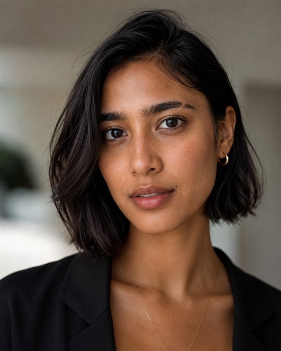 Retrato de Maya Torres, personaje oficial de Quillzyra